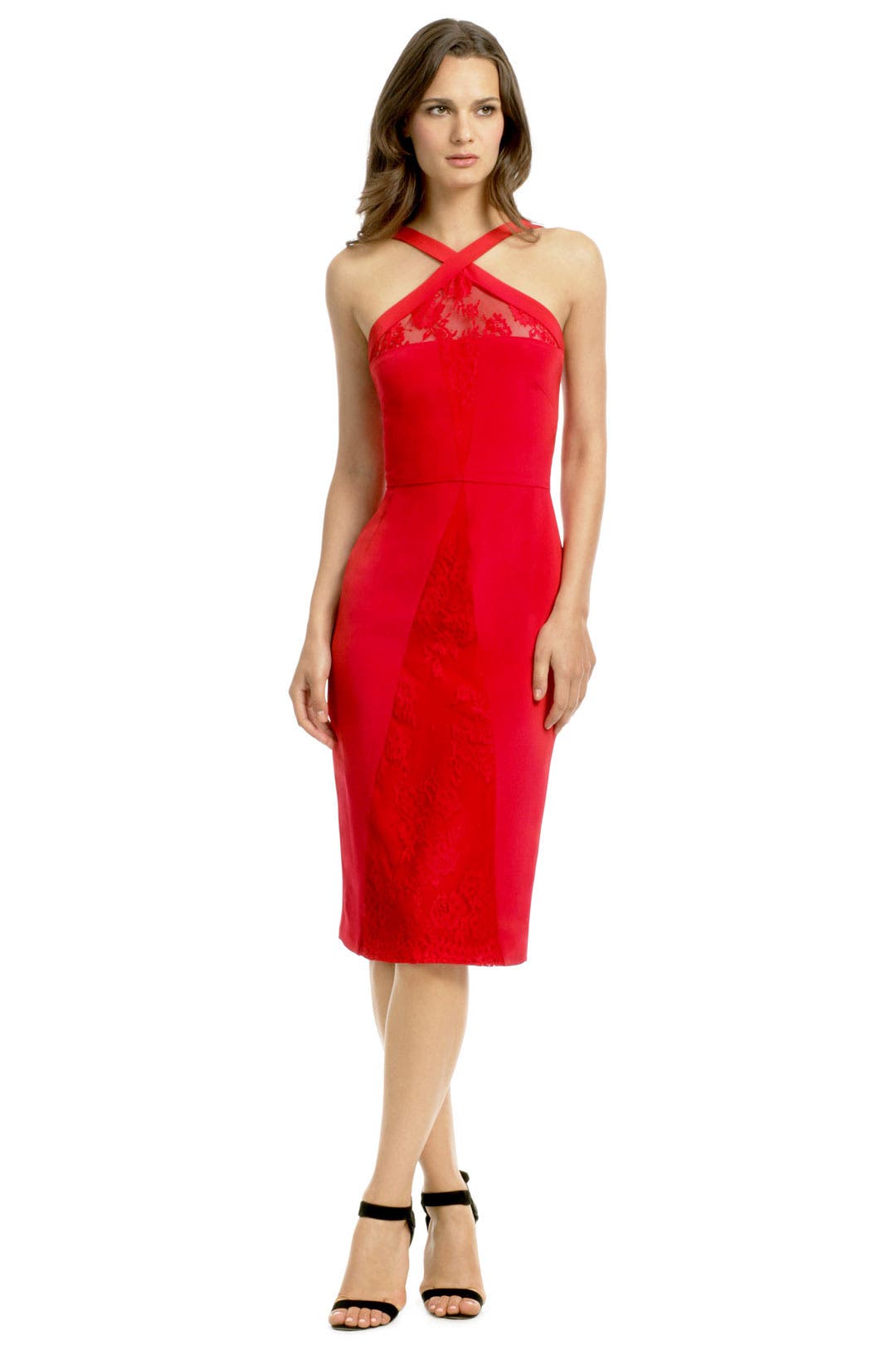 Red Venomous Lace Dress by Cushnie Et Ochs