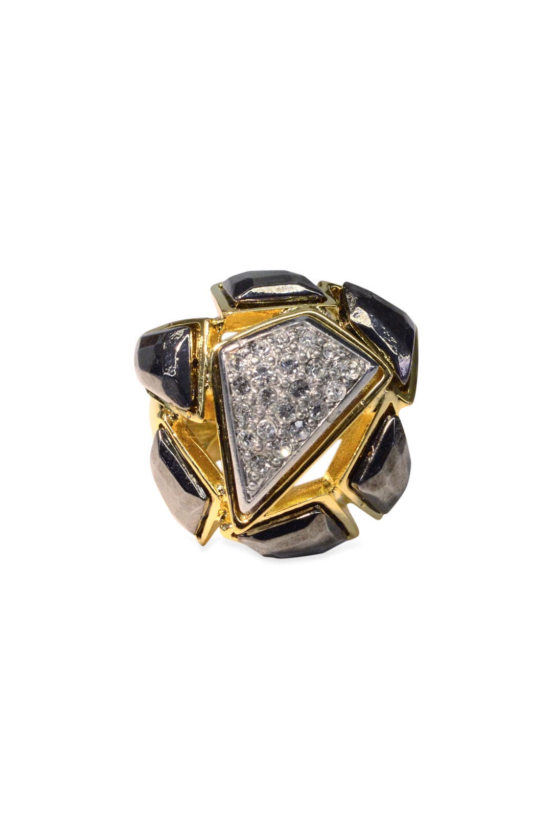 Deco Fab Ring by Kenneth Jay Lane