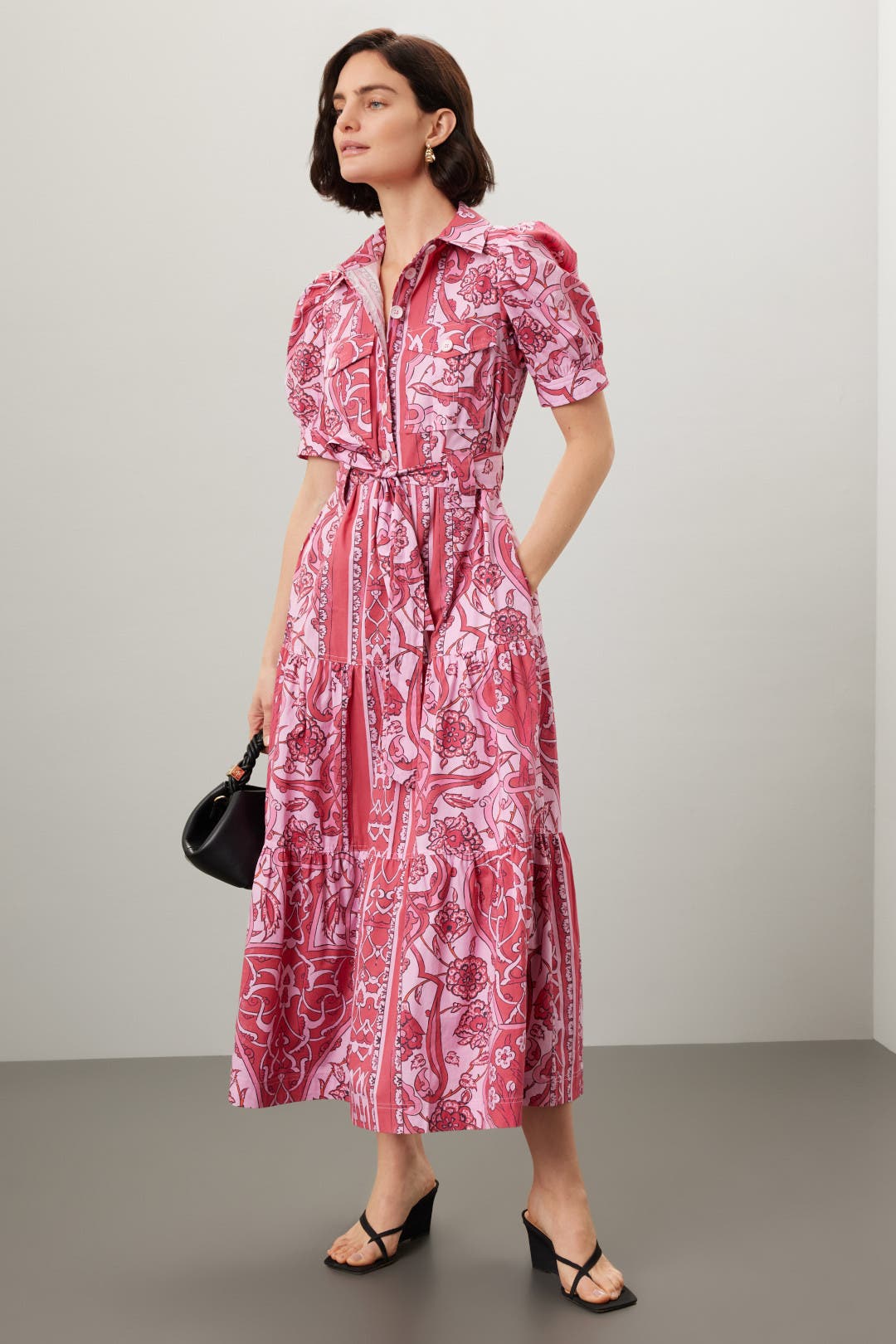 Derek Lam 10 Crosby
 Kris Sleeveless Floral Midi-Dress main image 0