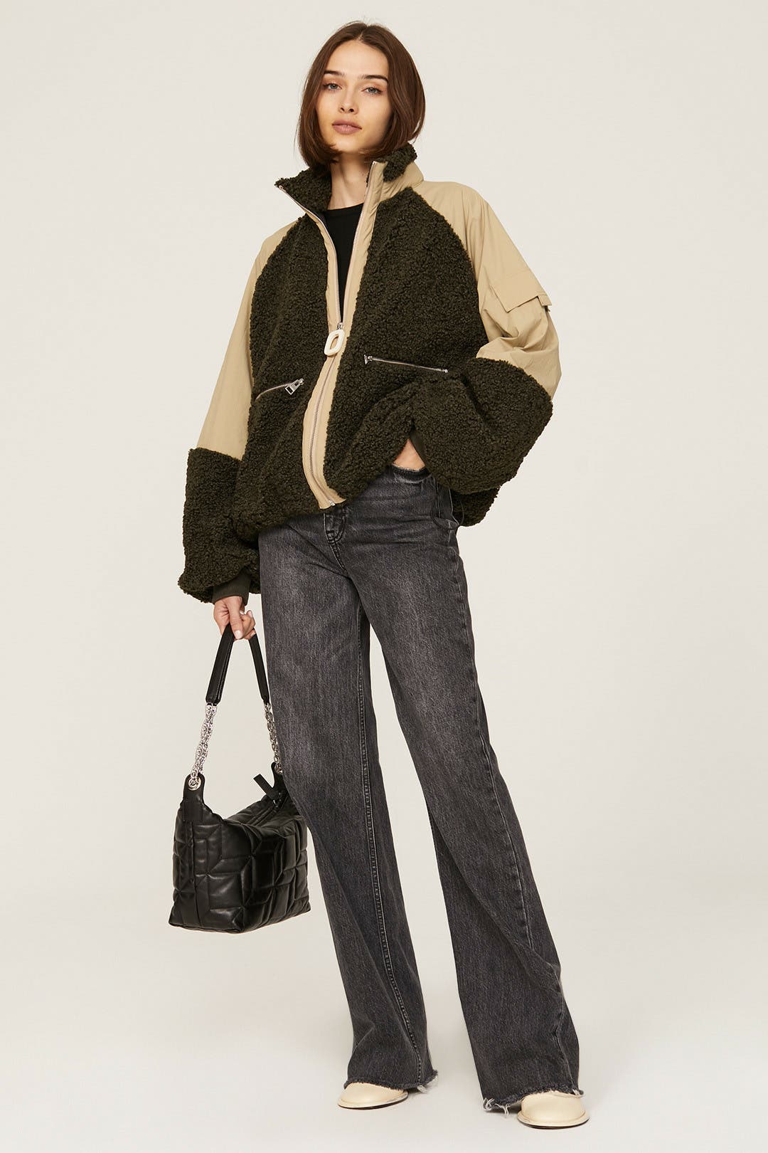 Colorblock Fleece Zip Up by JW Anderson | Rent the Runway