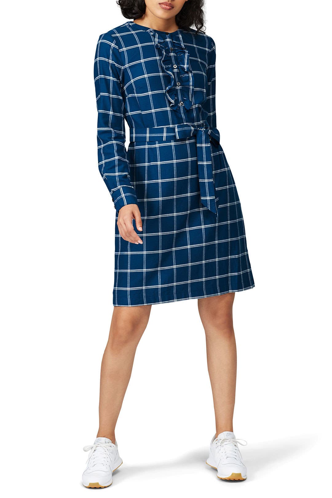 Navy Bell Sleeve Dress by Draper James Rent the Runway