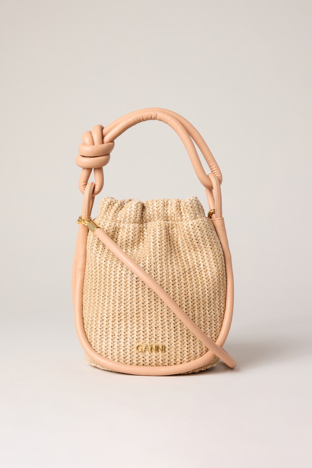 Raffia Bucket Bag by GANNI Rent the Runway