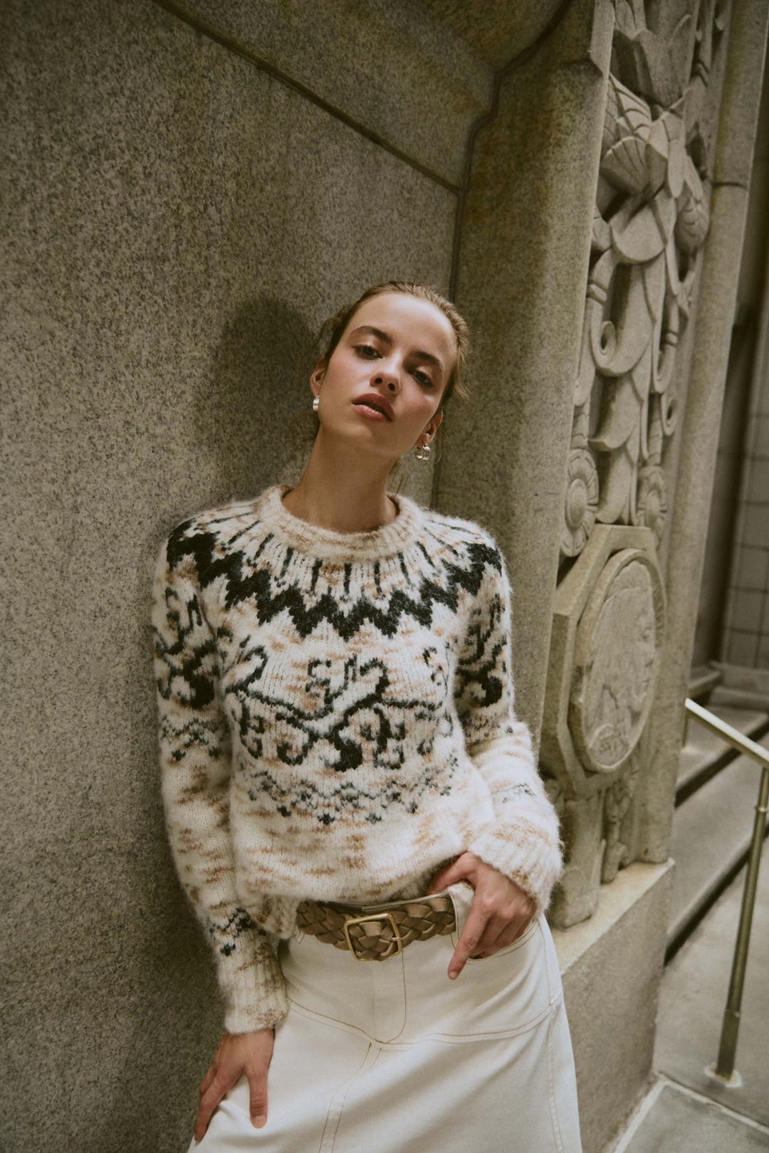 トップス andmary Tiana knit bare tops ANDMARY】Tiana knit bare tops