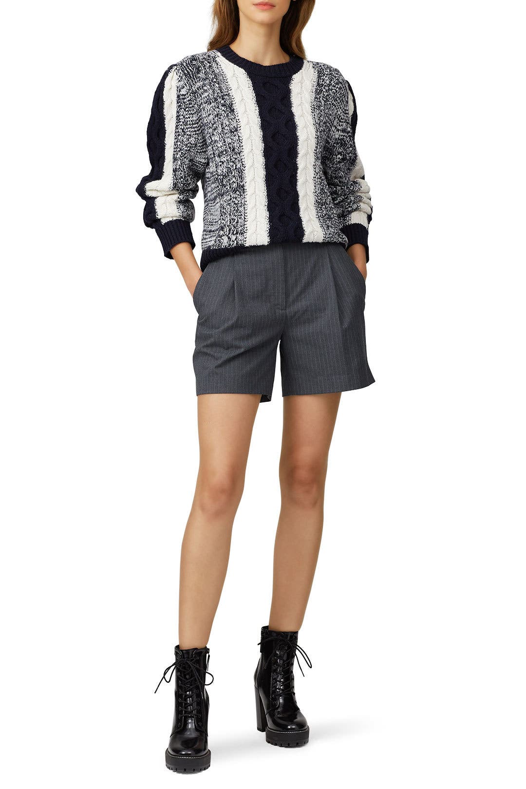 Colorblock Wool Sweater by Jason Wu | Rent the Runway
