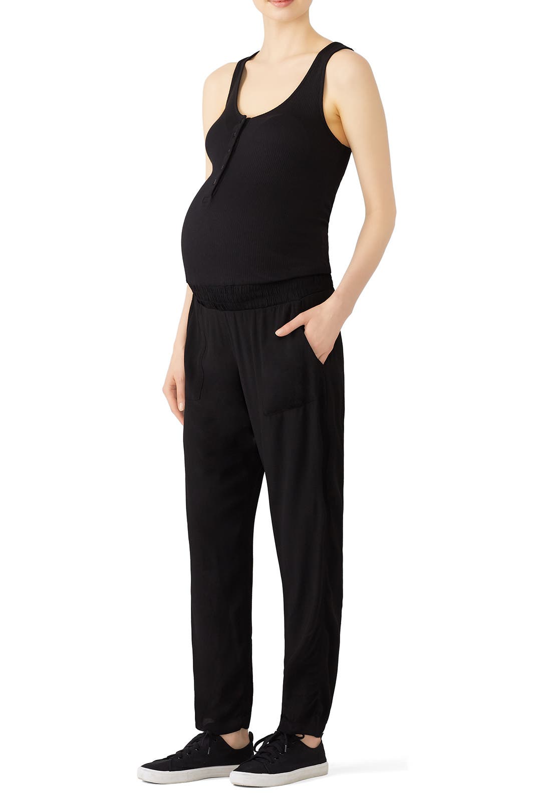 Henly Maternity Jumpsuit by MONROW Rent the Runway