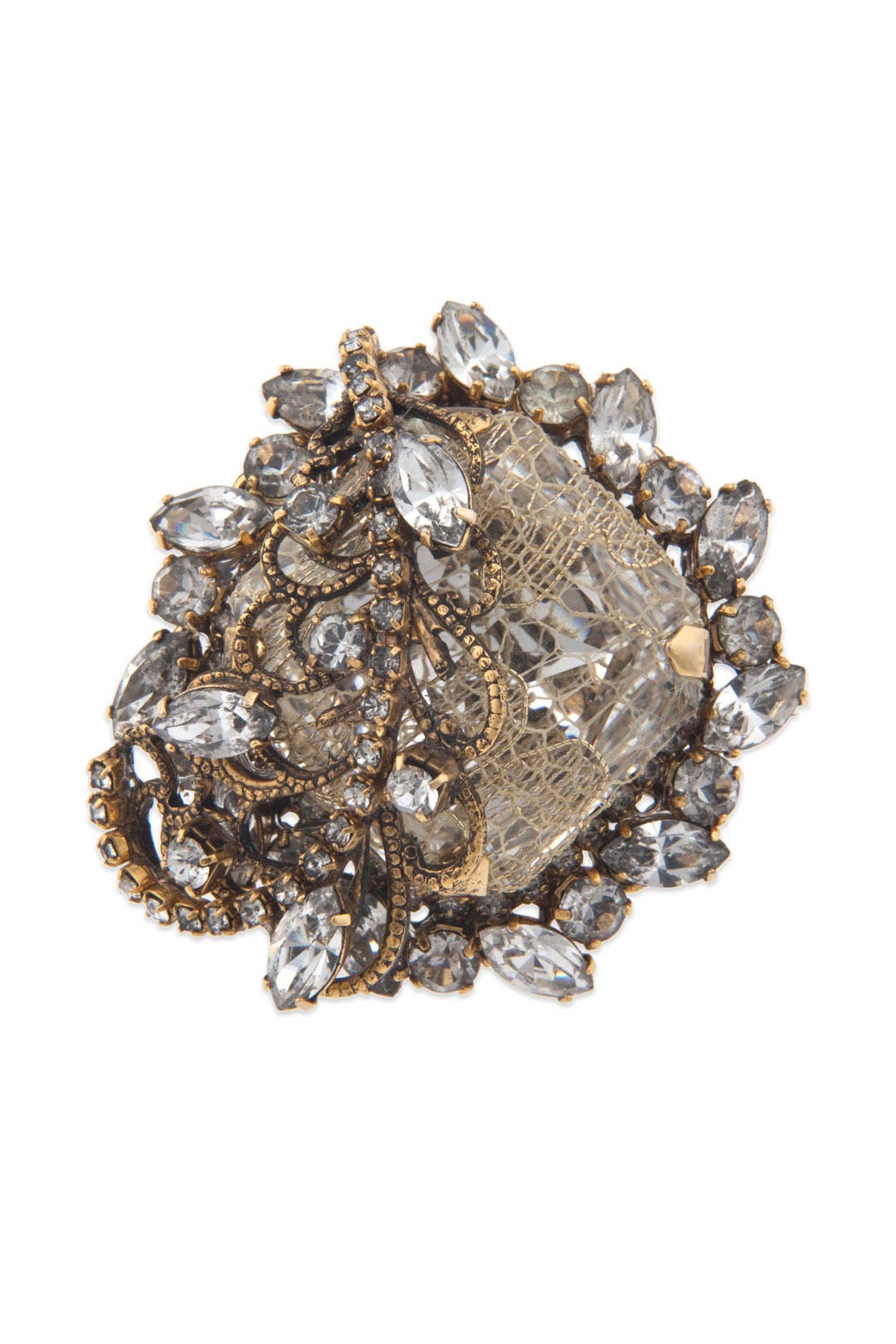 Gold Digger Ring by Erickson Beamon