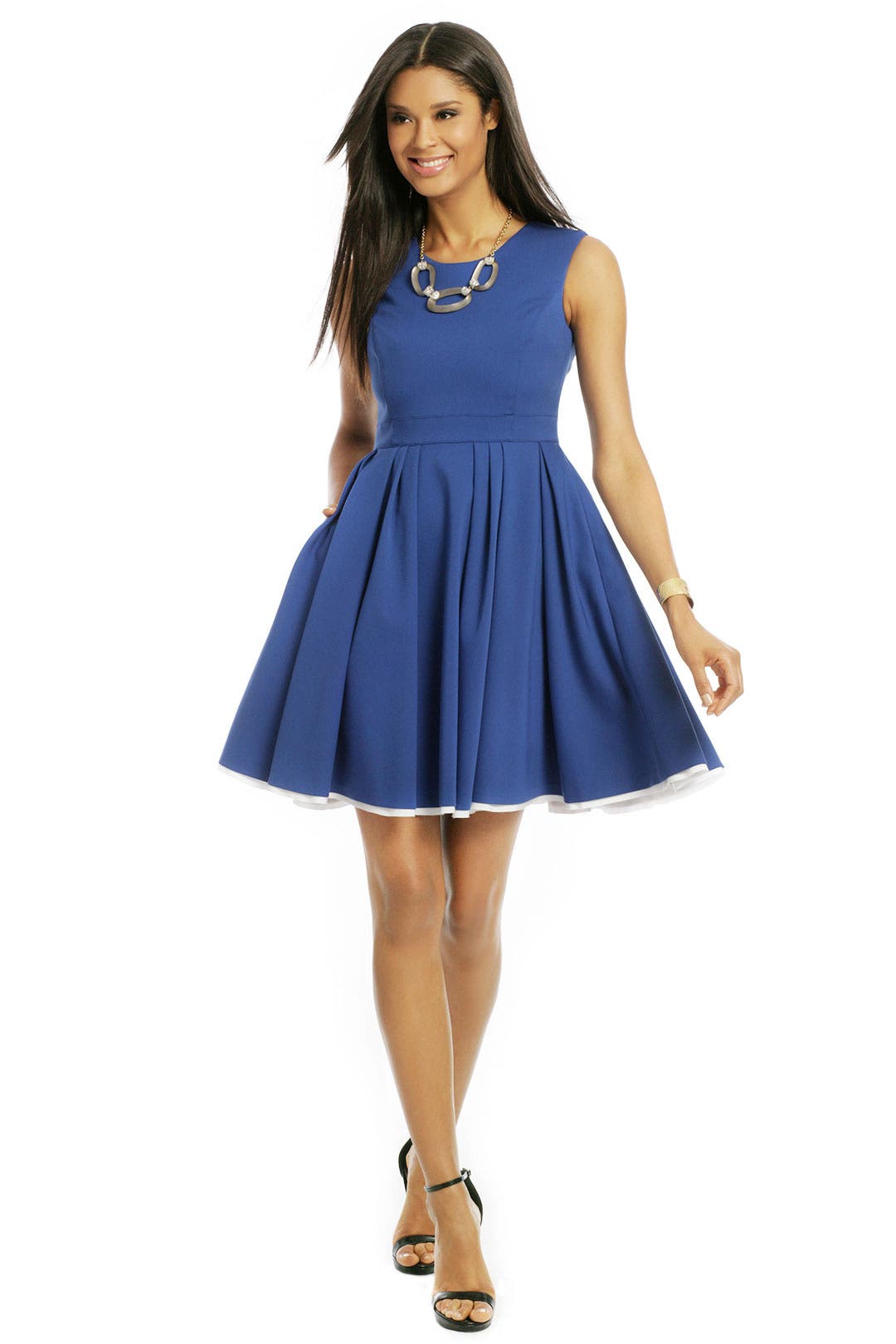 Colbalt Daisy Dress by Pink Tartan