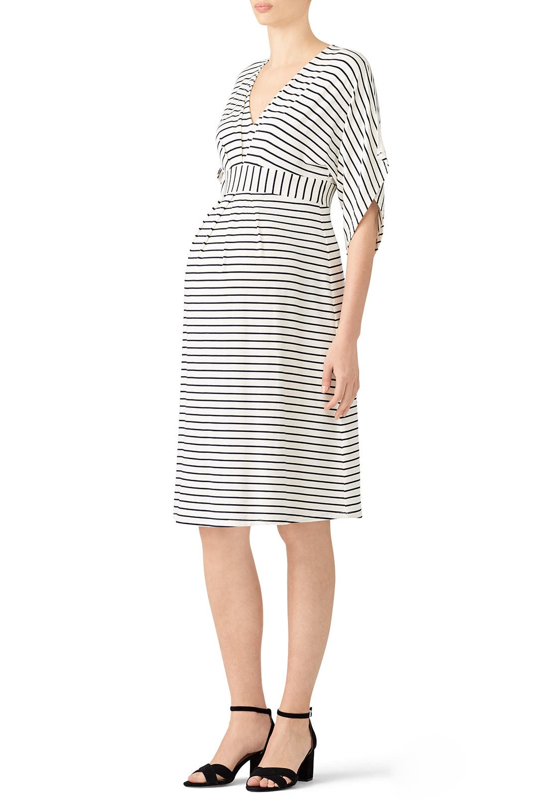 Ivory Kimono Maternity Dress by Ingrid & Isabel for 15 Rent the Runway