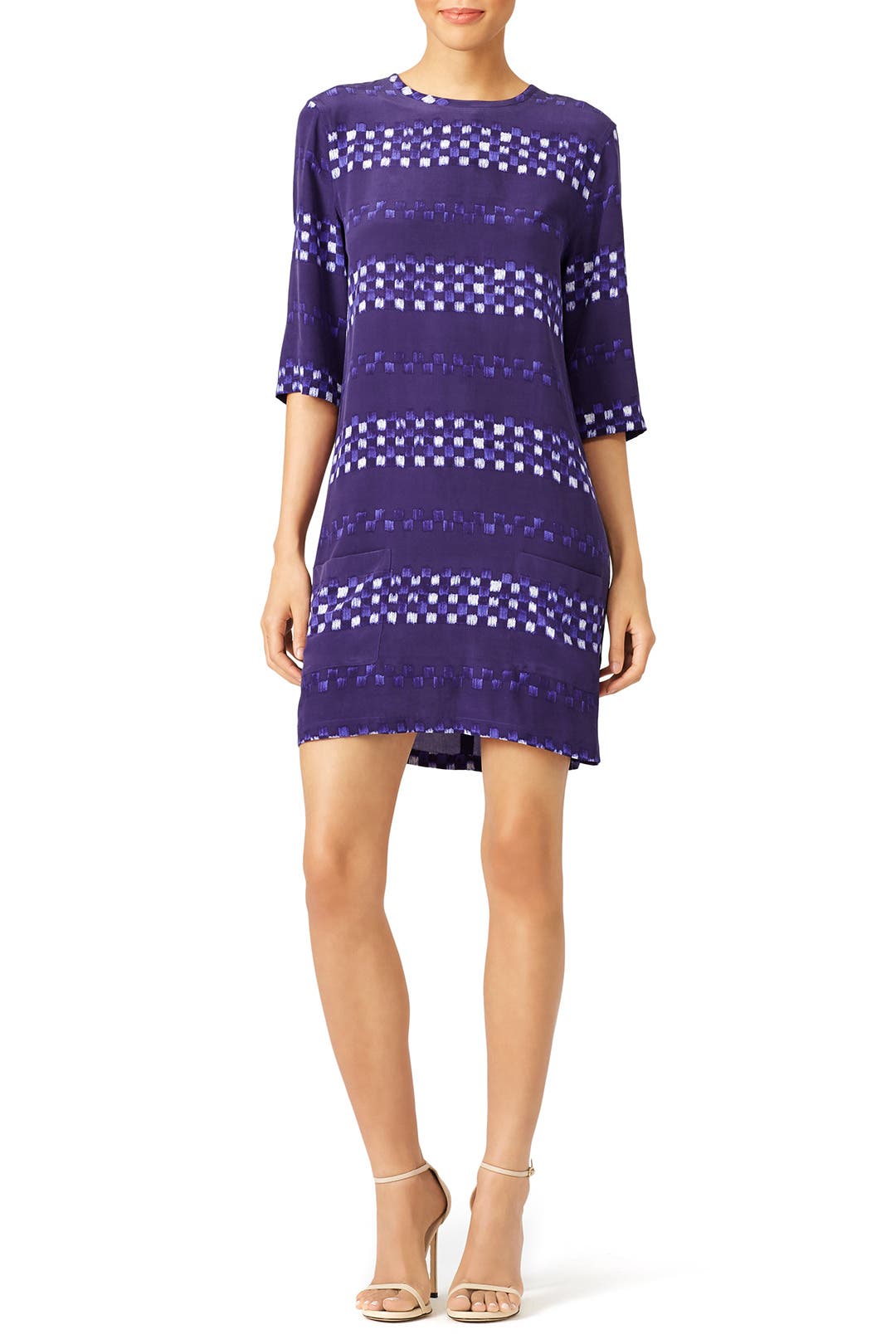 Ultra Marine Aubrey Silk Dress by Equipment Rent the Runway