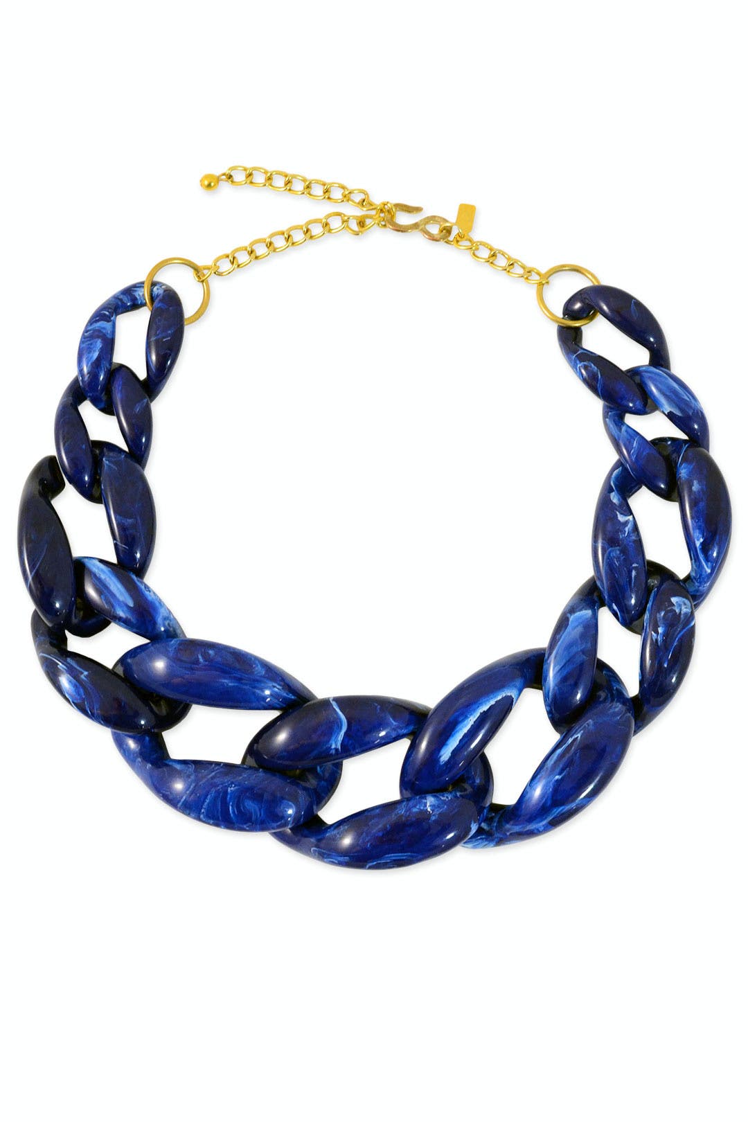 Marbled Cobalt Necklace by Kenneth Jay Lane