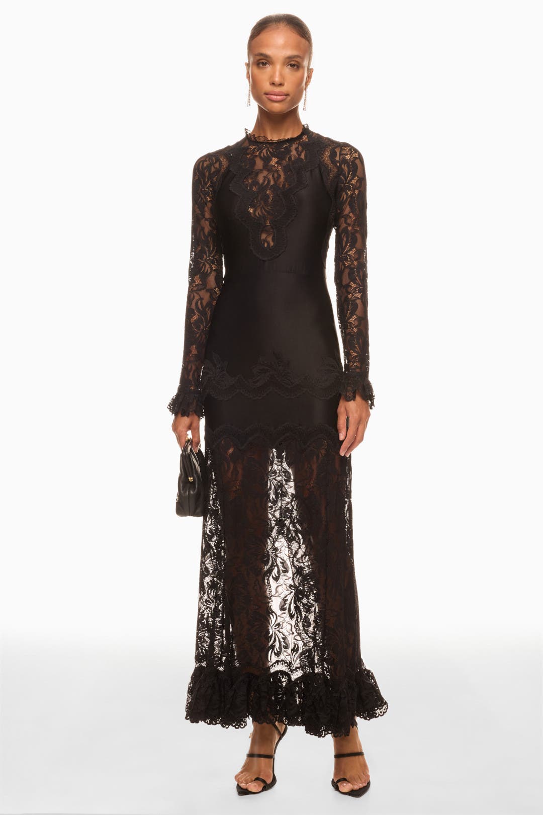 Obie Lace Gown Black