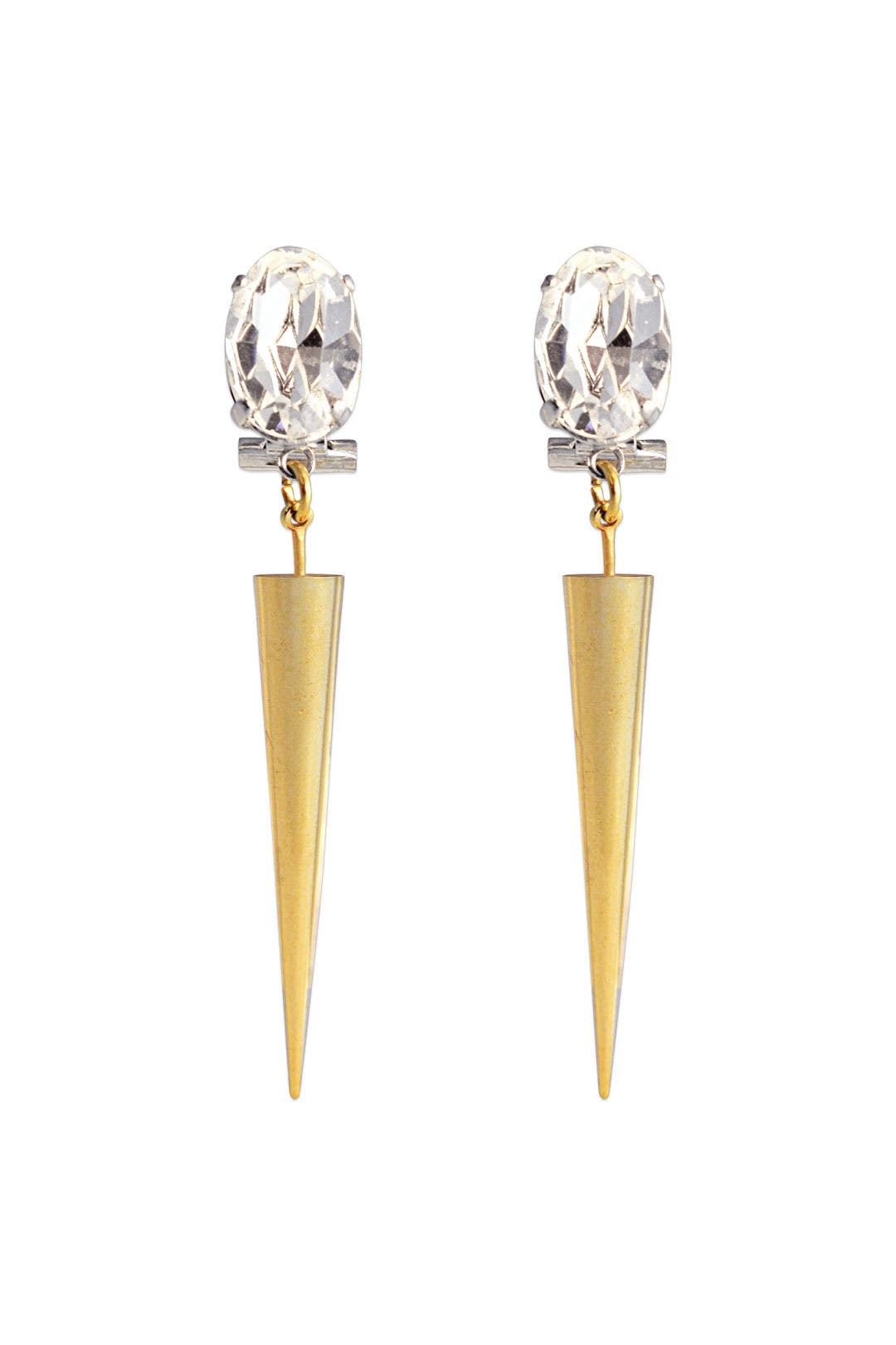Crystal Thistle Drop Earrings by Anton Heunis