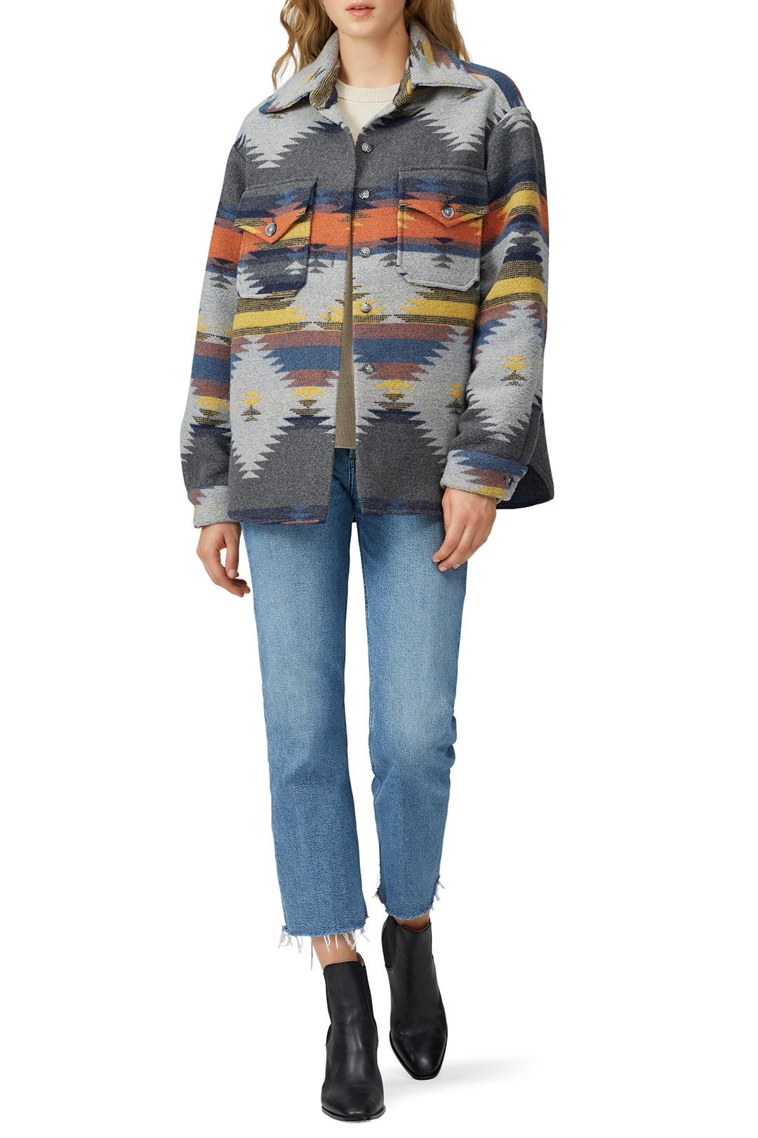 Blanket Shirt Jacket by Fifteen Twenty Rent the Runway