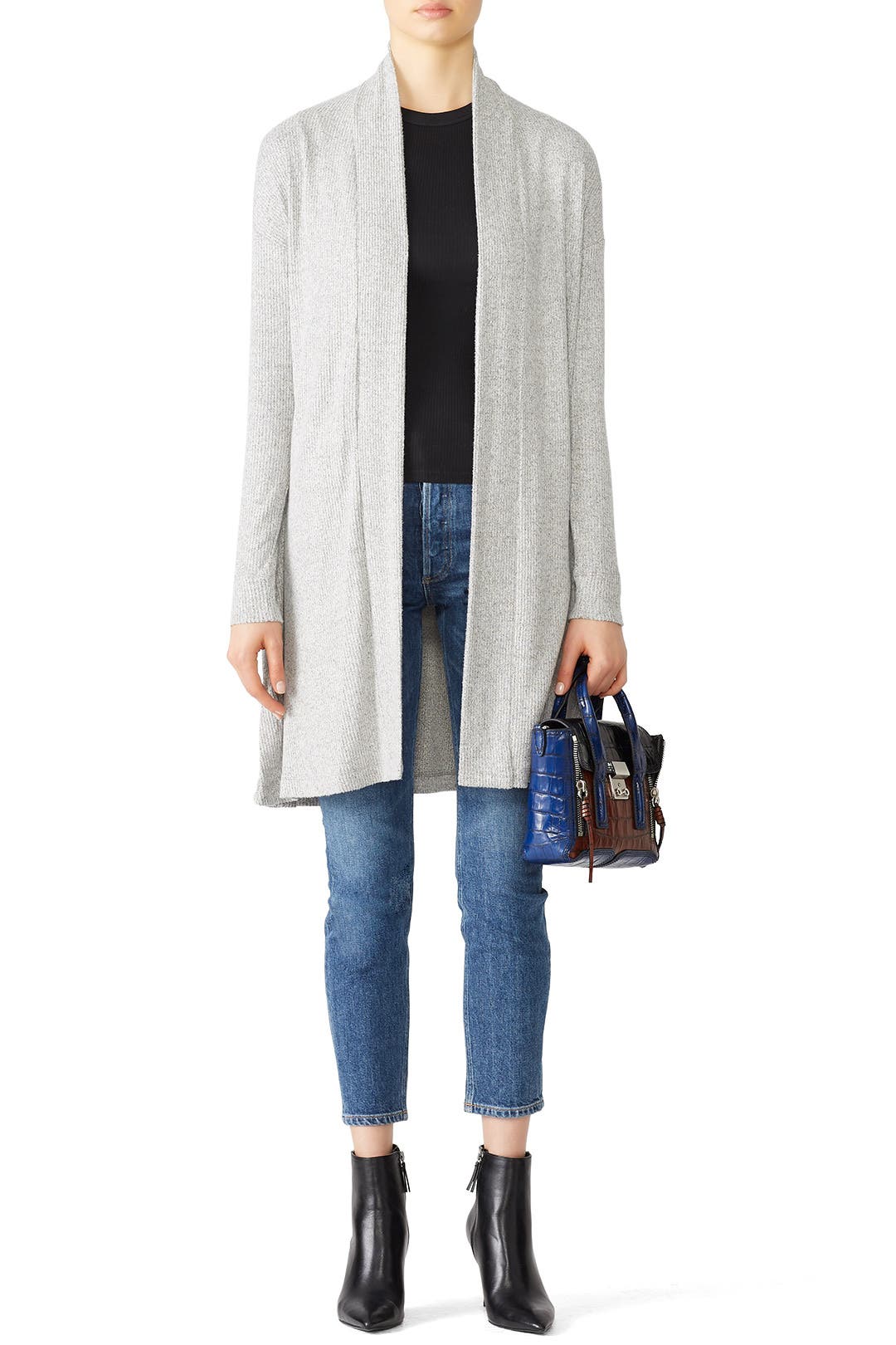Eryn Cardigan - Heather Grey main image 1