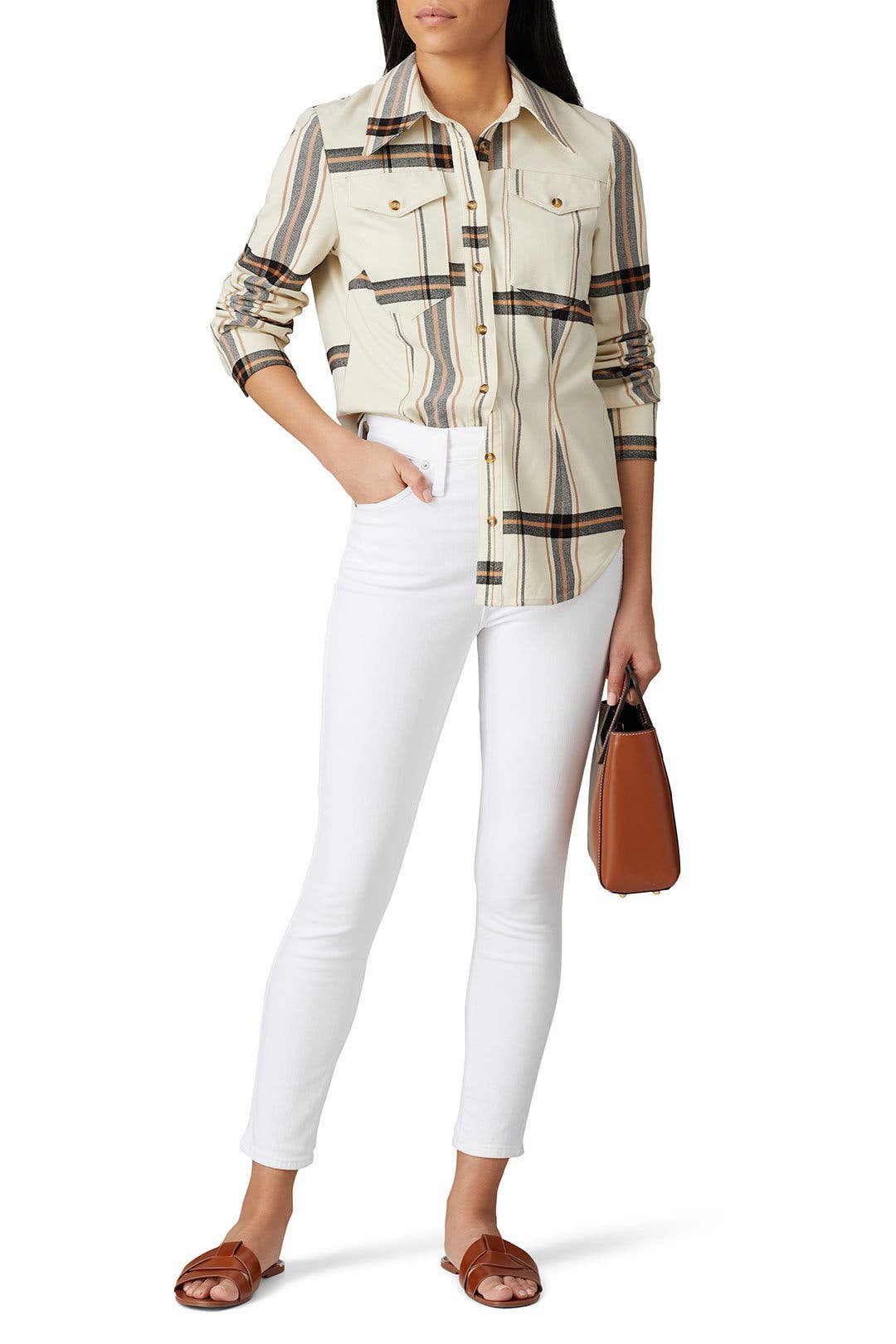 White High Rise Cropped Jeans by Madewell for 20 Rent the Runway