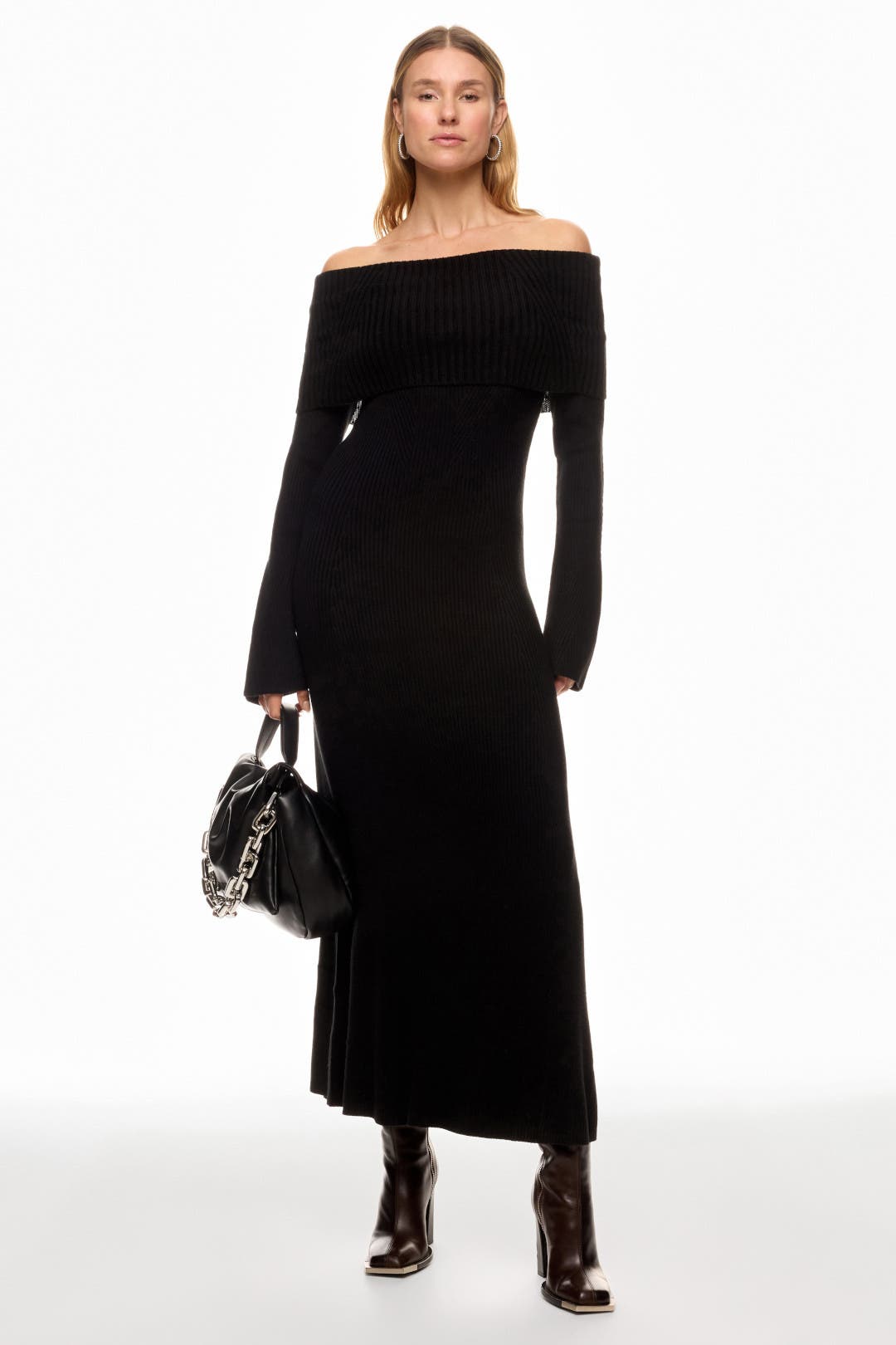 maje off shoulder dress