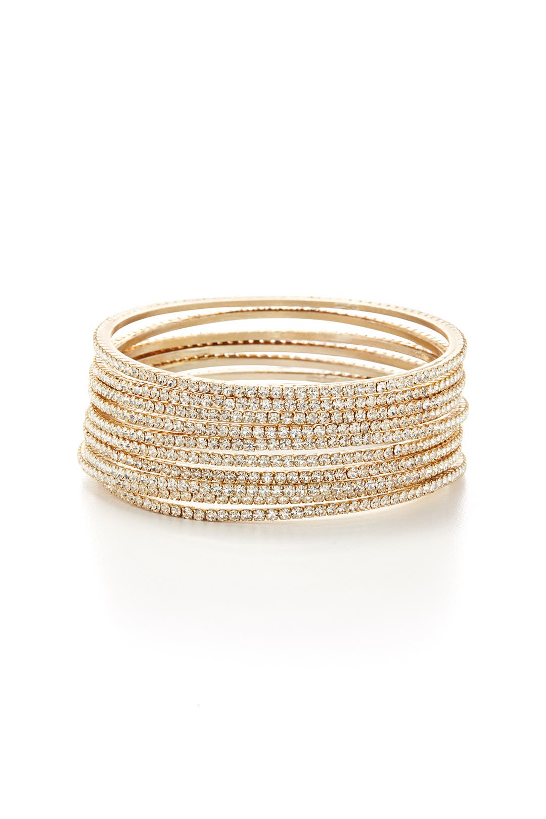 Gold Skyline Bangle Stack by Chamak by Priya Kakkar