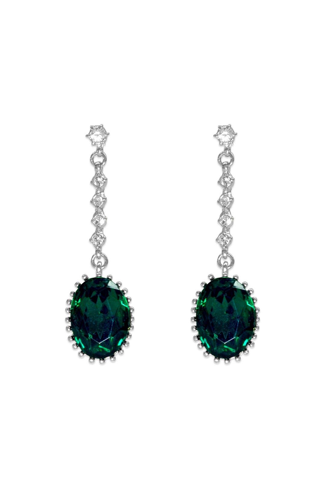 Deep Forest Drop Earrings by Gerard Yosca