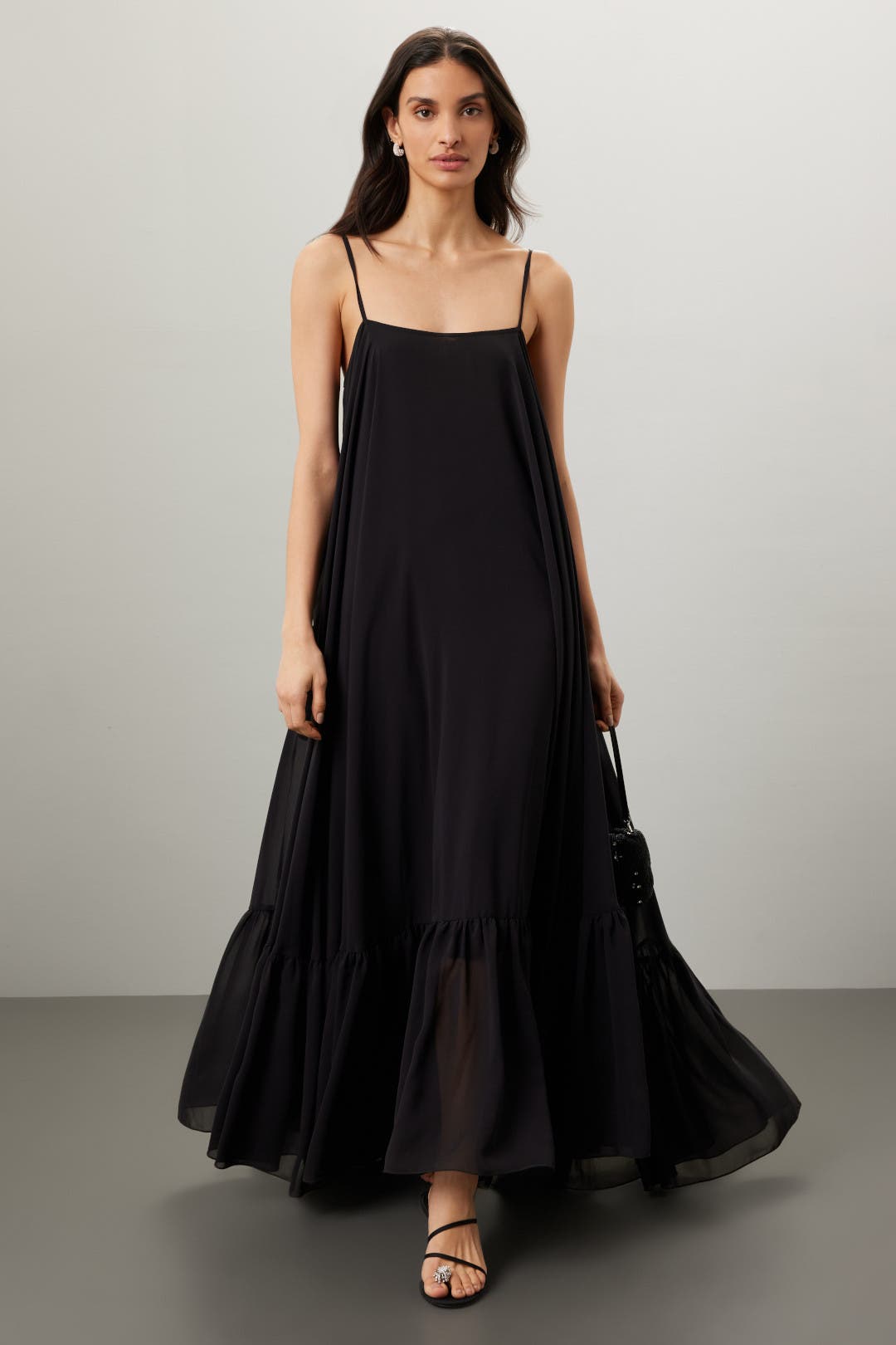 ワンピース Rotate Birger Christensen Black Midi Dress With Bows Satin Bow Dress Black - ROTATE Birger Christensen