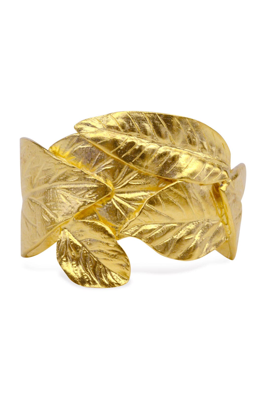 Gold Leaf Cuff by Kenneth Jay Lane