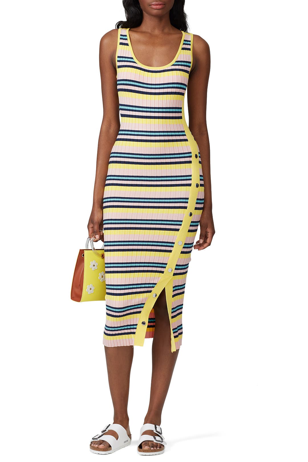 Pink Snap Rib Dress by 525 America for 26 Rent the Runway