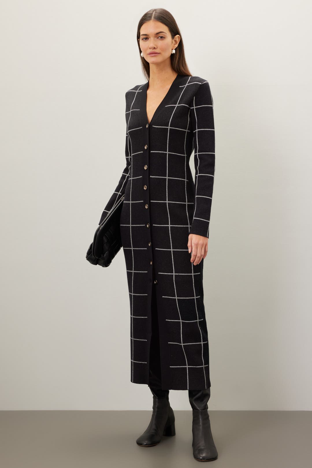 PAR-D501 BLACK CARDI DRESS