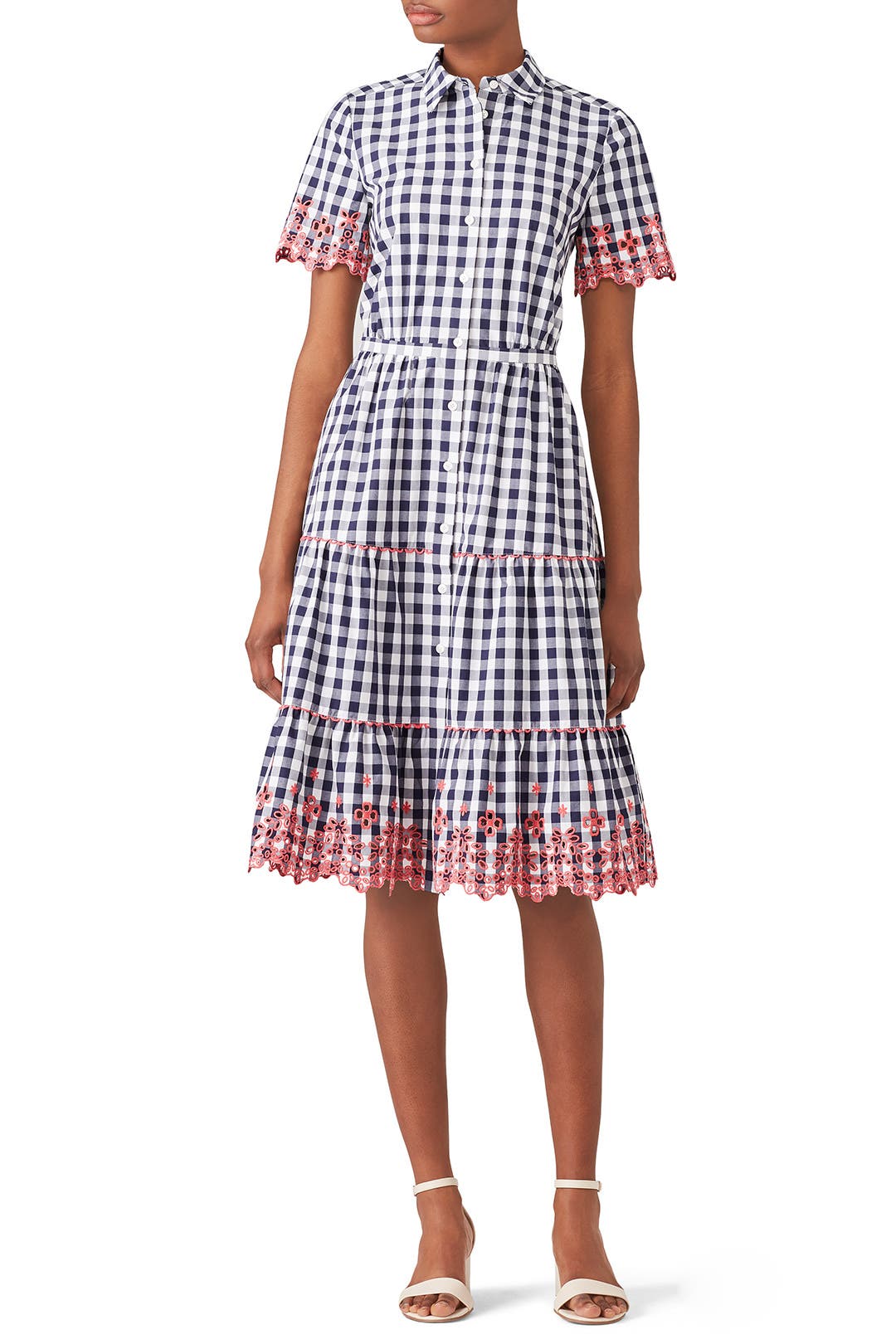 Check Eyelet Shirtdress by Draper James Rent the Runway