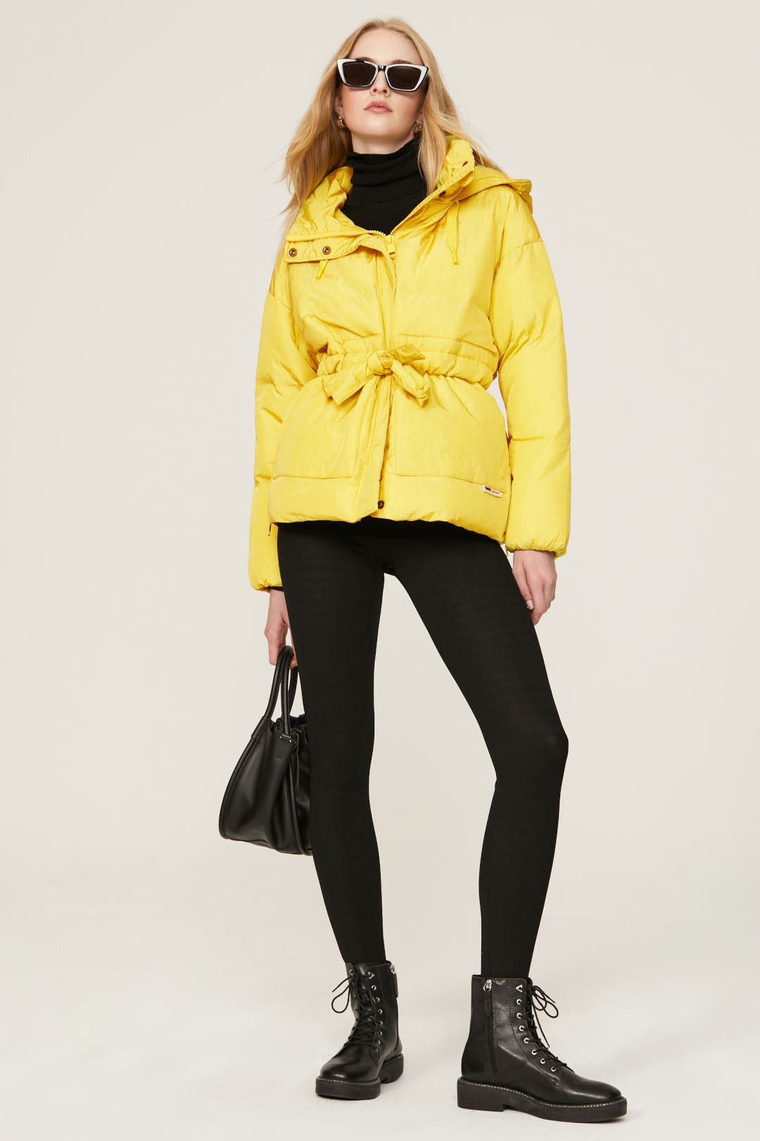 Tie Front Puffer Coat by OOF Rent the Runway