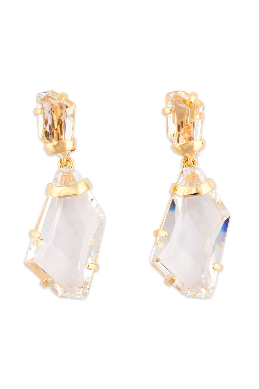 Polished Crystal Drop Earrings by Kenneth Jay Lane