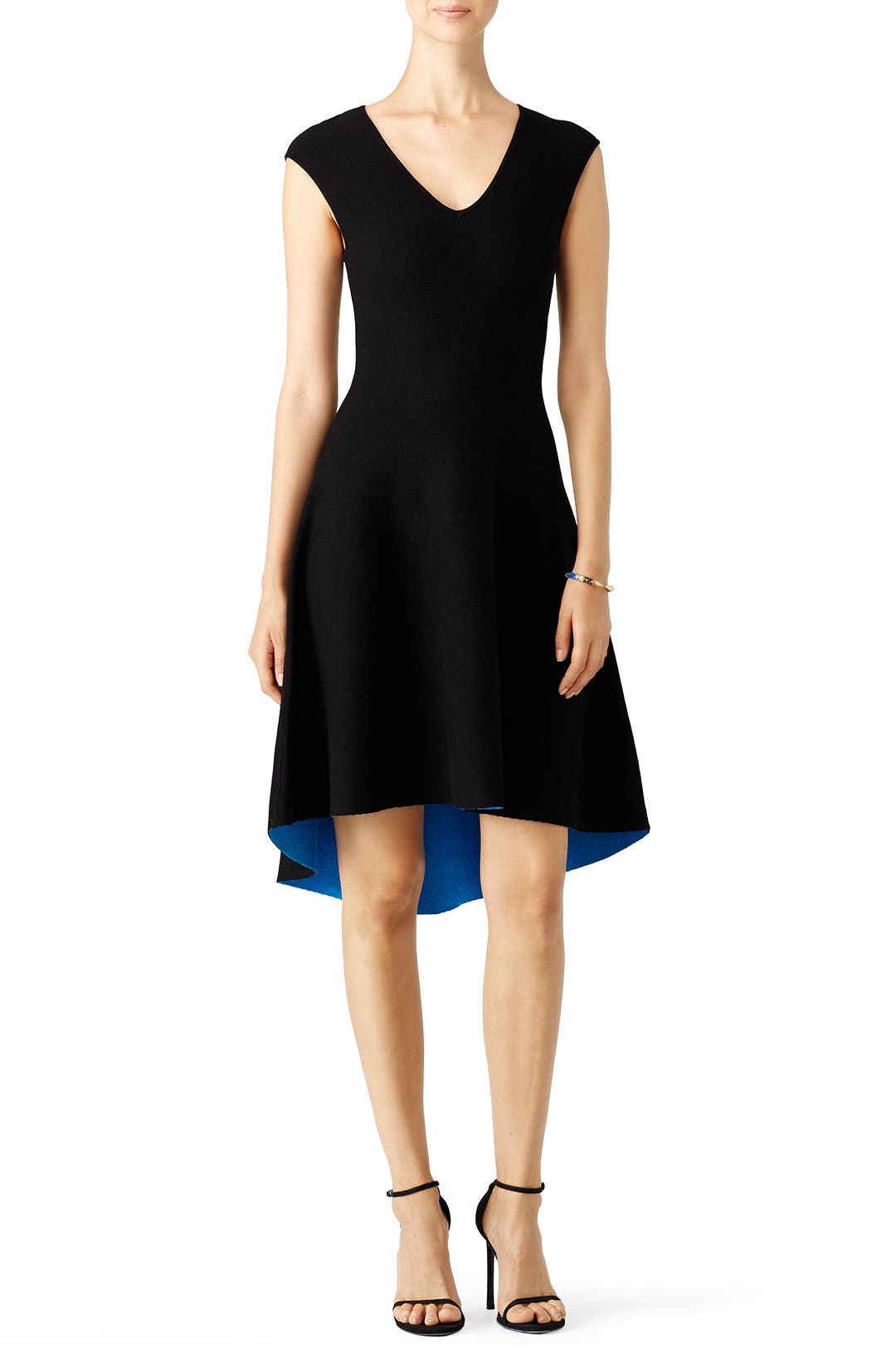 Black and Blue High Low Dress by Milly for 75 Rent the Runway