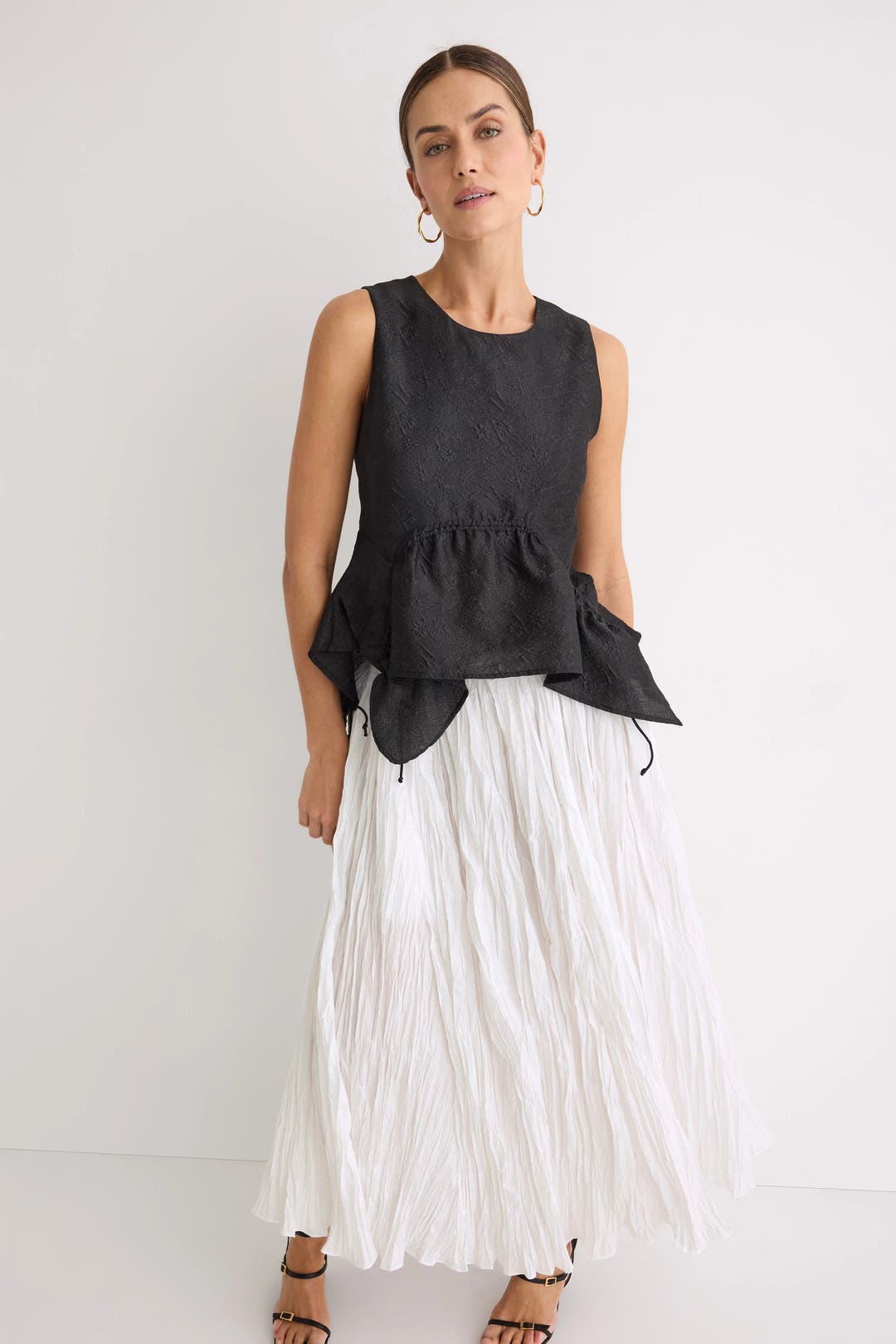 Apron Skirt Lined White Wrap Skirt End Of Roll White Cotton Denim