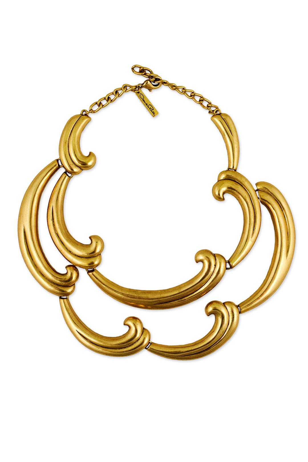 Bold Swirl Statement Necklace by Oscar de la Renta