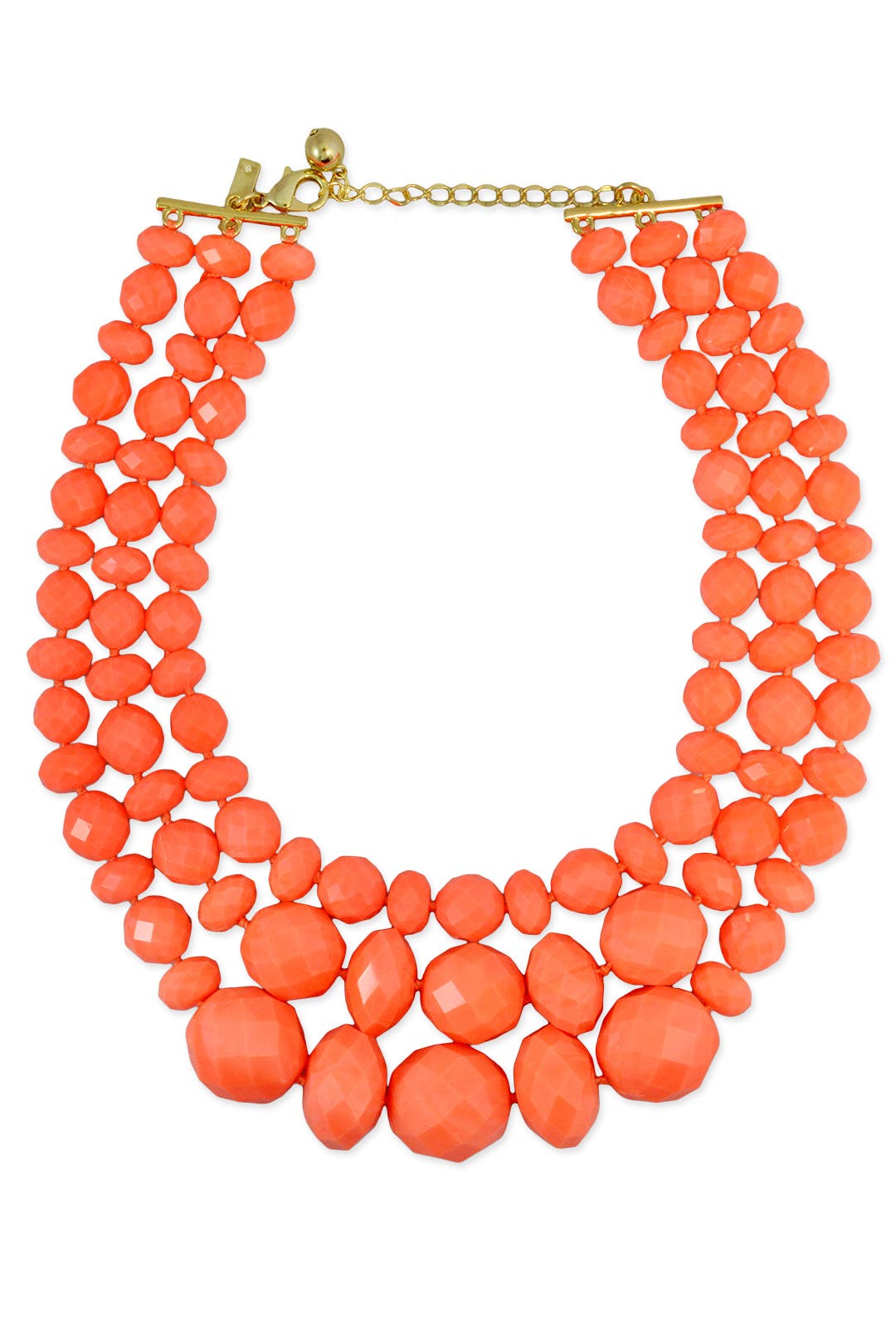 Coral Swirl Triple Row Necklace by kate spade new york accessories