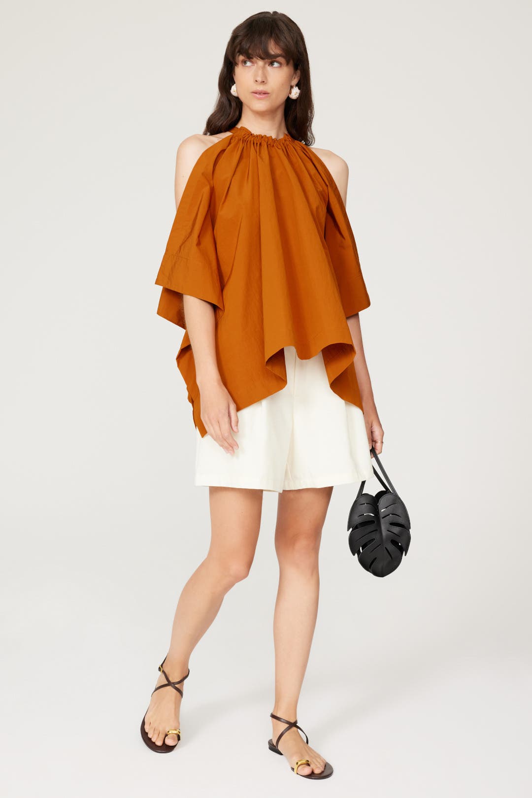 Structured Taffeta Top