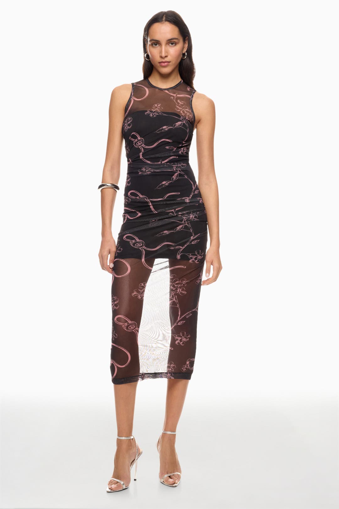 Floral Tulle Print Dress by Moschino Jeans | Rent the Runway