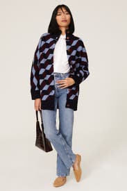 Chevron Sweater Coat by Tory Burch for 