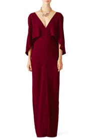 Halston cape dress Clearance