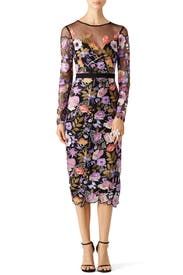 Blossom Mesh Dress By Nicole Miller For 95 130 The Runway Blossom Mesh Dress By Nicole Miller