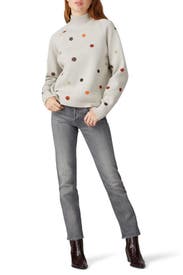 Buddy Polka Dot Turtleneck by Tory 