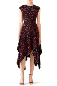 Red Leopard Georgette Dress by Proenza Schouler for $210 | Rent the Runway