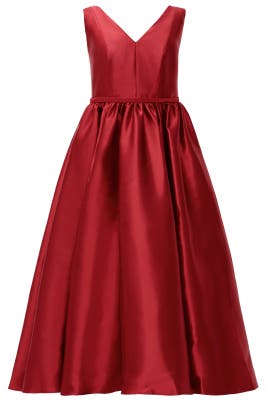 V-neck Mesh Sleeveless Faille/Polyester  Dress