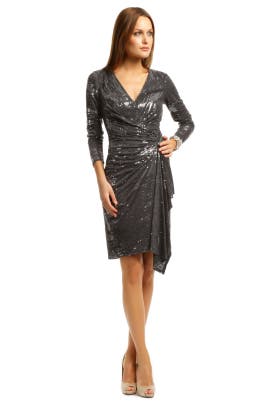 Cocktail Long Sleeves Sequined Polyester/Rayon/Knit  Dress