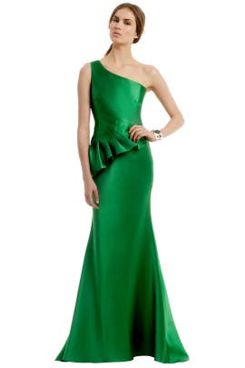 Polyester One Shoulder Sleeveless Mermaid  Dress