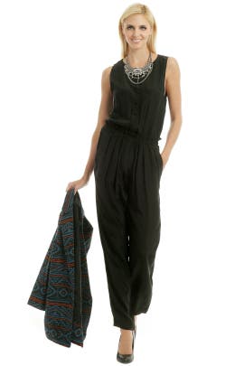 Sleeveless Crepe/Silk Jumpsuit 