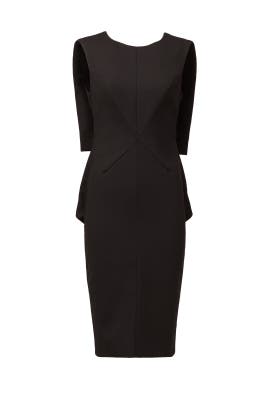 Sheath Draped Sleeveless Silk  Dress