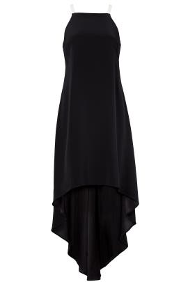 Asymmetric Acetate/Crepe/Polyester/Triacetate Sleeveless  Dress