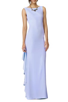 Fall Jersey/Viscose Sleeveless Draped Fitted  Dress