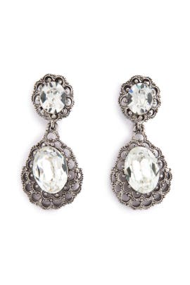 Ciner Marry Me Teardrop Earrings