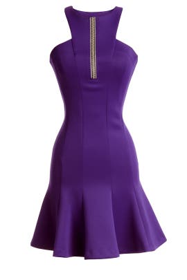 Thigh Length Full-Skirt Sleeveless Elastane/Polyester  Dress