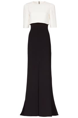 Slit Asymmetric Short Sleeves Crepe/Polyester  Dress